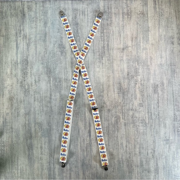 Hostess Potato Chips Munchies Mascot Suspenders Vintage Fashion Accessory Retro - Picture 3 of 7